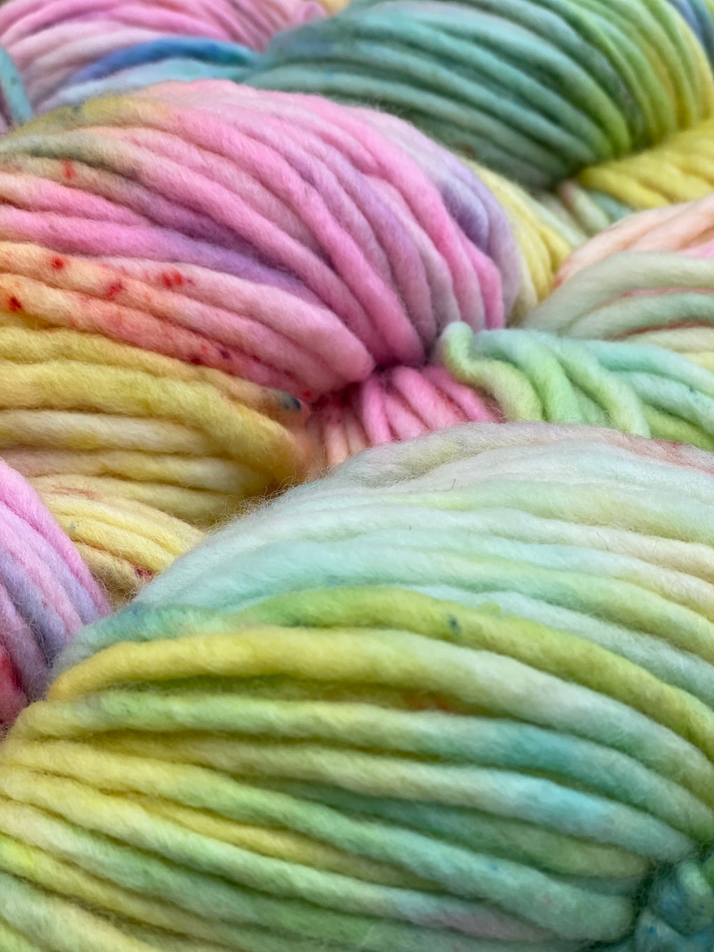 Holy Fluff Hand Dyed Super Chunky 200g : 'Treat People with Kindness'