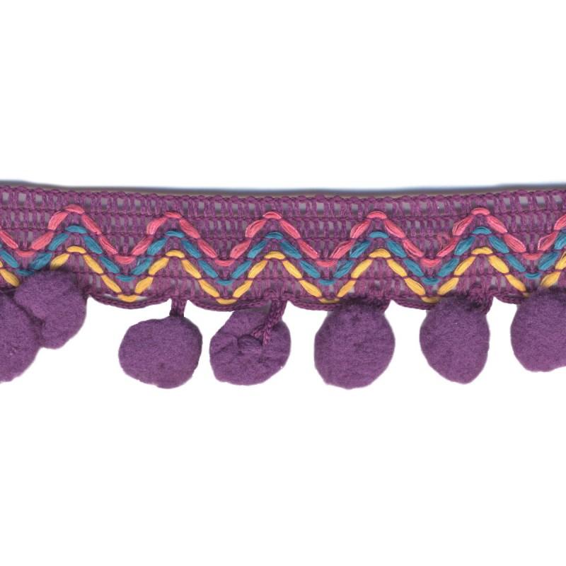 Carnival Pompom Trim 89 Purple