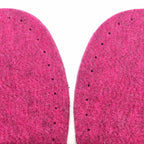 Cerise Felt Slipper Soles Adult UK 5-6 (Eur 38-39)