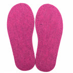 Cerise Felt Slipper Soles Kids UK 8-9 (Eur 28-29)