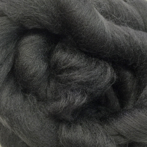 100g Charcoal Merino wool tops for felting & giant knitting