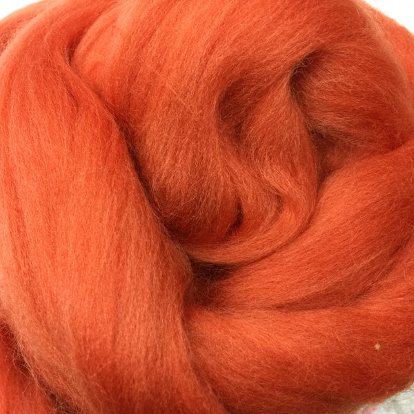 100g Copper Merino Wool Tops for felting & giant knitting