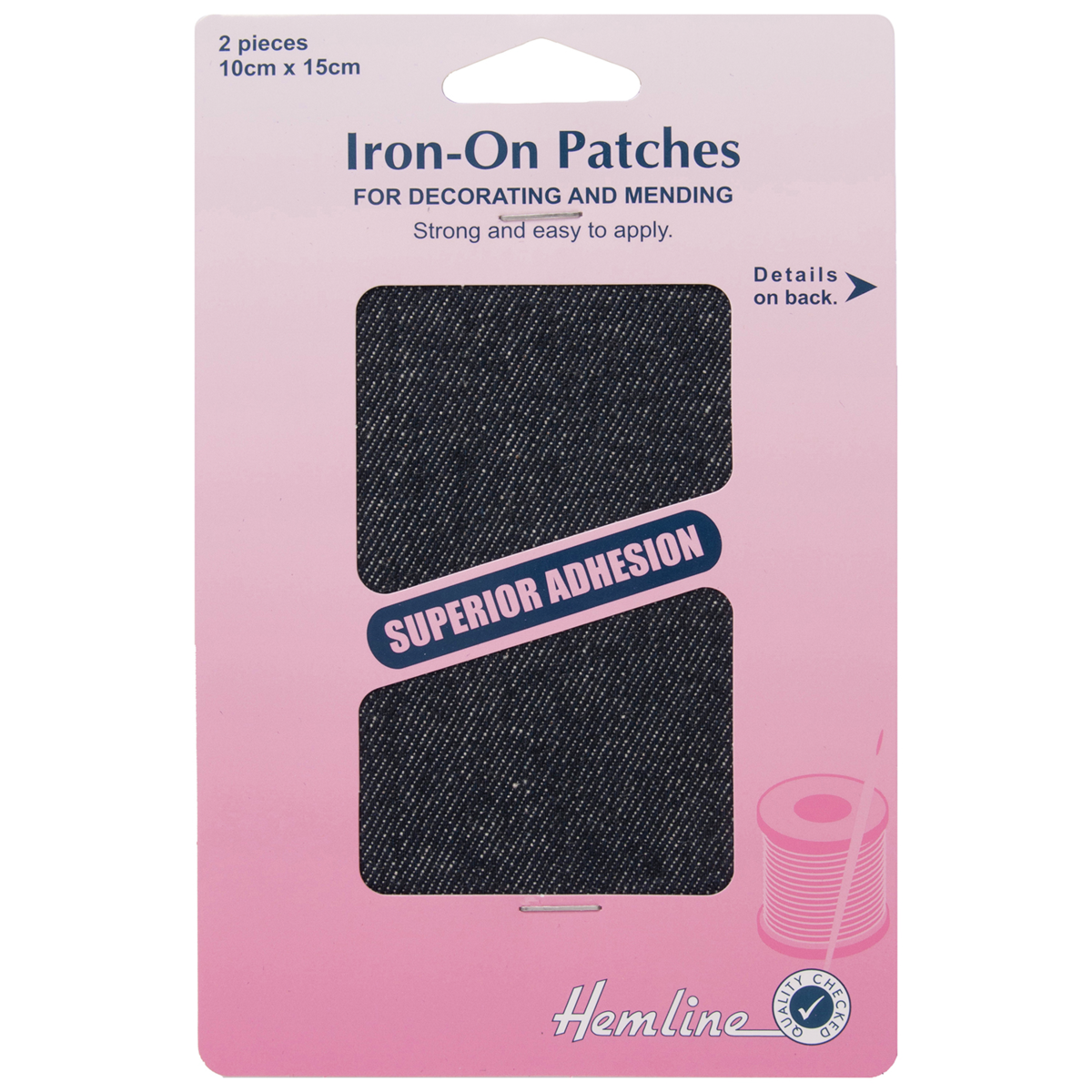 Cotton Twill Patches: Denim - 10 x 15cm