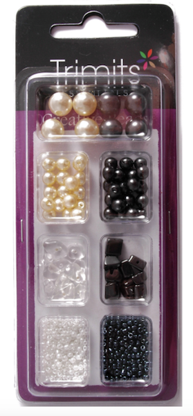 Creative Bead Kit : Grey / White