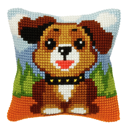 Cross Stitch Kit: Cushion: Dog