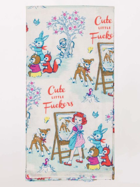 Cute Little F*ckers Dish Towel