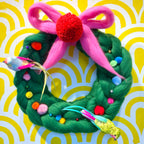 Wool Tops Wreath & Bow Kit by Gilliangladrag (Free YouTube Tutorial)