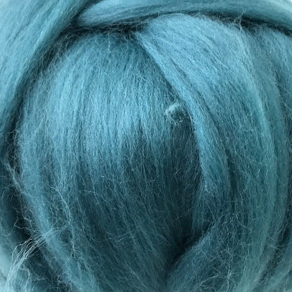 100g Dark Duck Egg Merino wool tops for felting & giant knitting