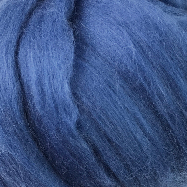 100g Denim Blue Merino wool tops for felting & giant knitting