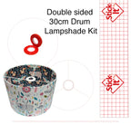 Double Sided Lampshade Making Kit : 30cm Drum Shade