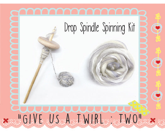 Drop Spindle Spinning Kit Give Us a Twirl : Two