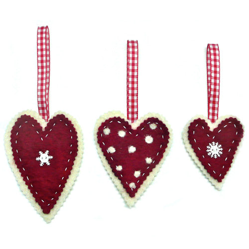 Extraordinarily Merry Hearts Felting Kit