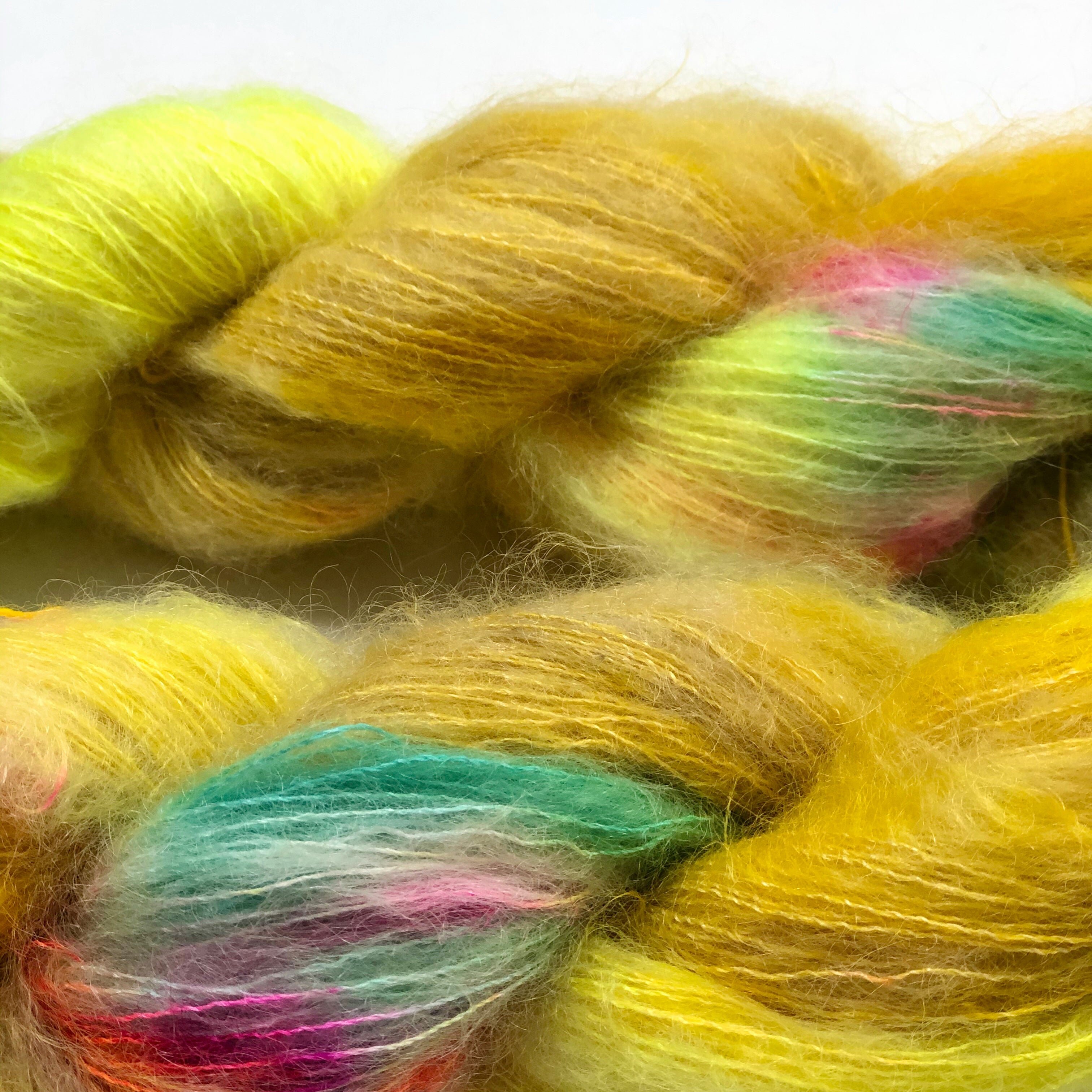 Gilliangladrag Holy Fluff Hand Dyed Kid Silk Lace : 'Hey Big Spender'