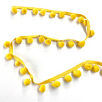 Pompom Trim 25mm  Yellow 81