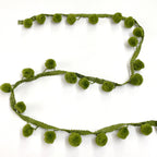 Pompom Trim 25mm Green 053