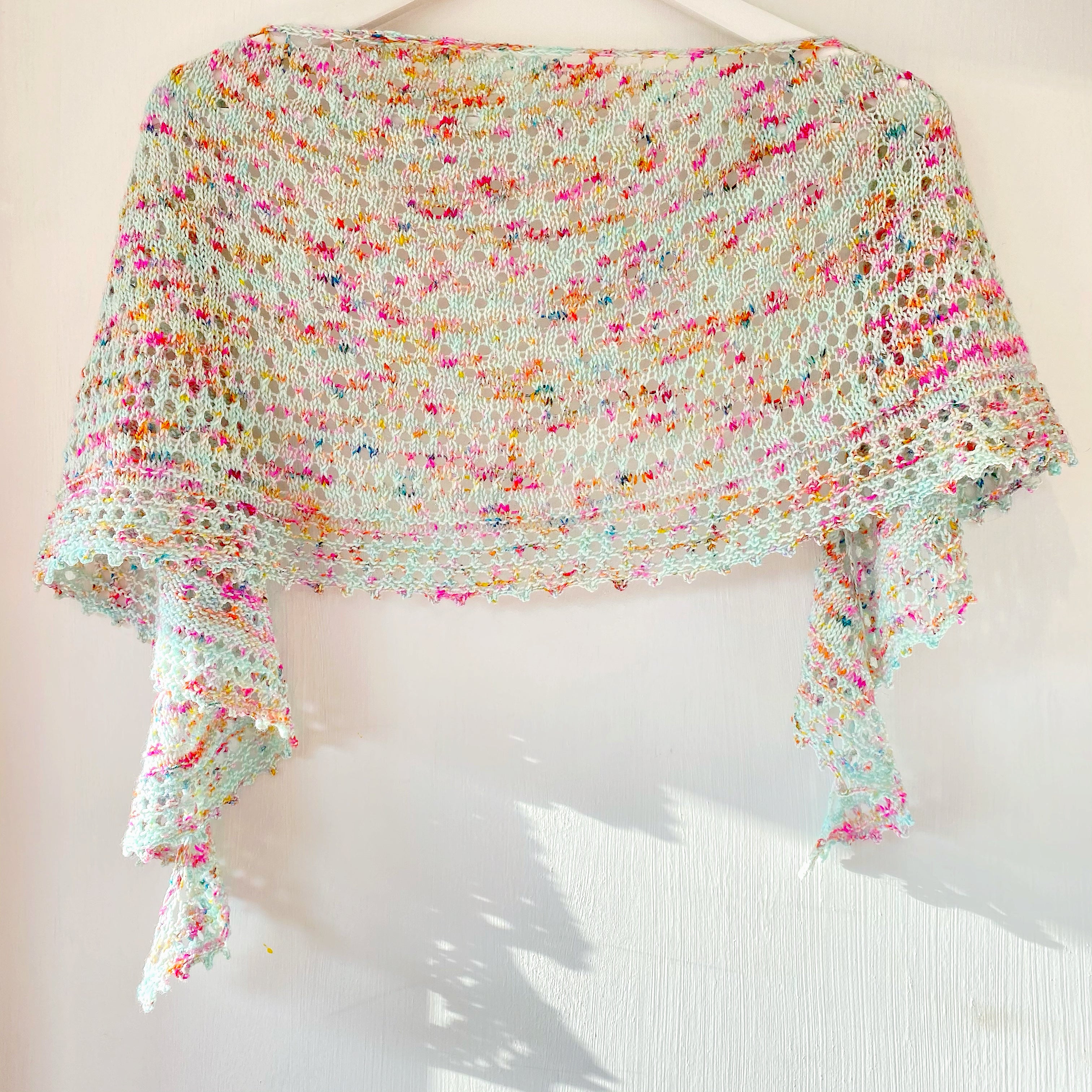 Pebble Beach Shawlette Knitting Pattern by Helen Stewart Designs