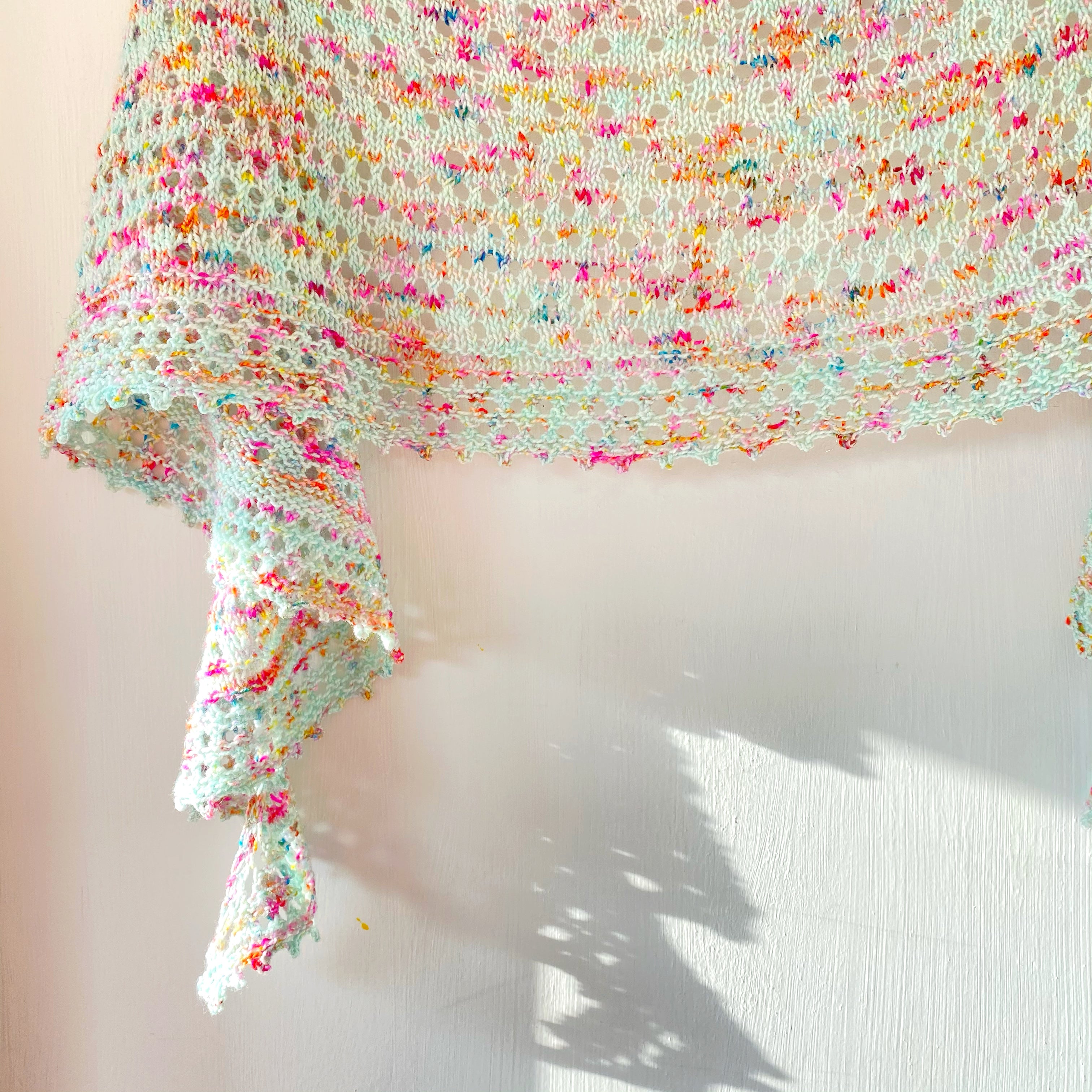 Pebble Beach Shawlette Knitting Pattern by Helen Stewart Designs