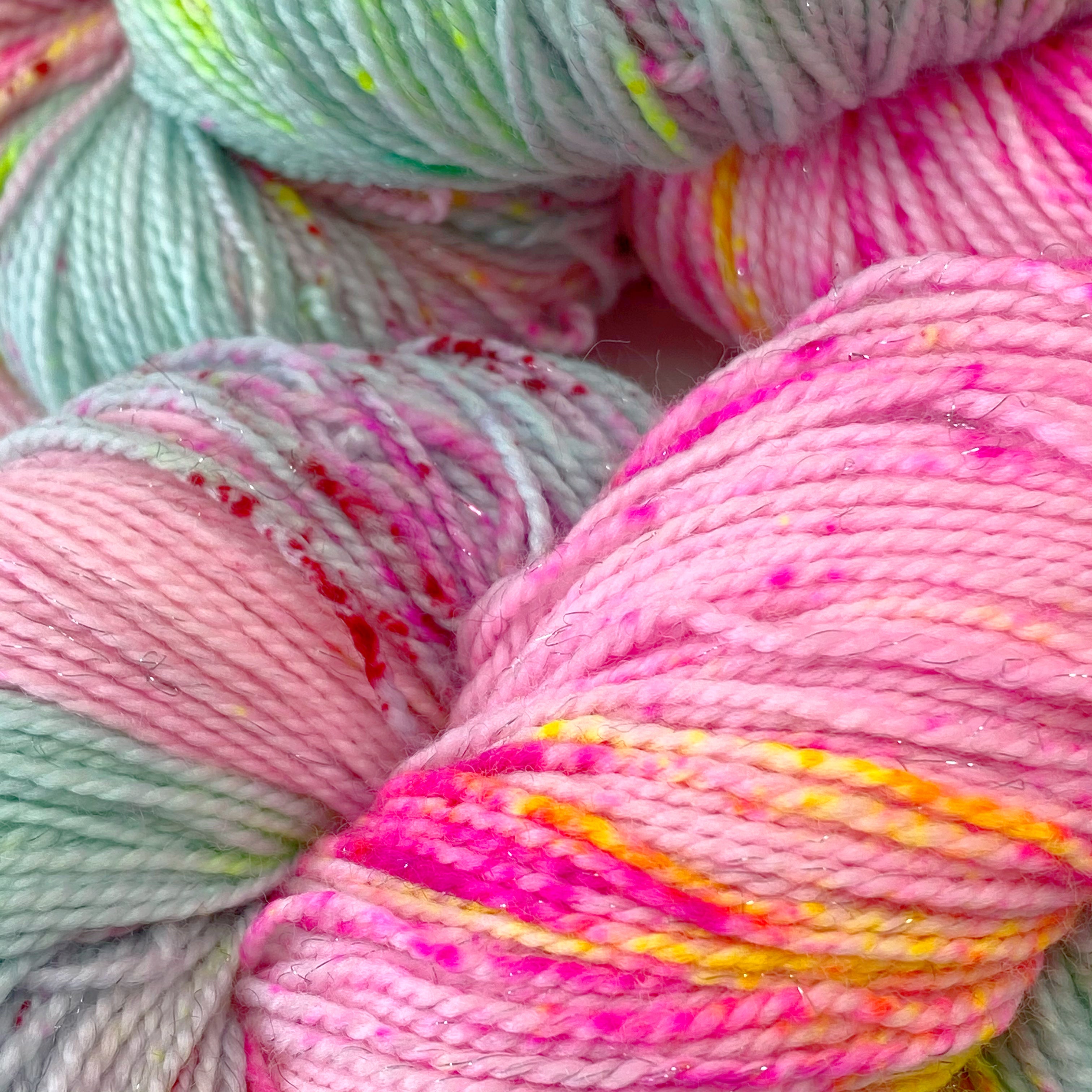 Gilliangladrag Holy Fluff Silver Sparkle Sock Yarn 100g Hand Dyed  : Boogie Wonderland