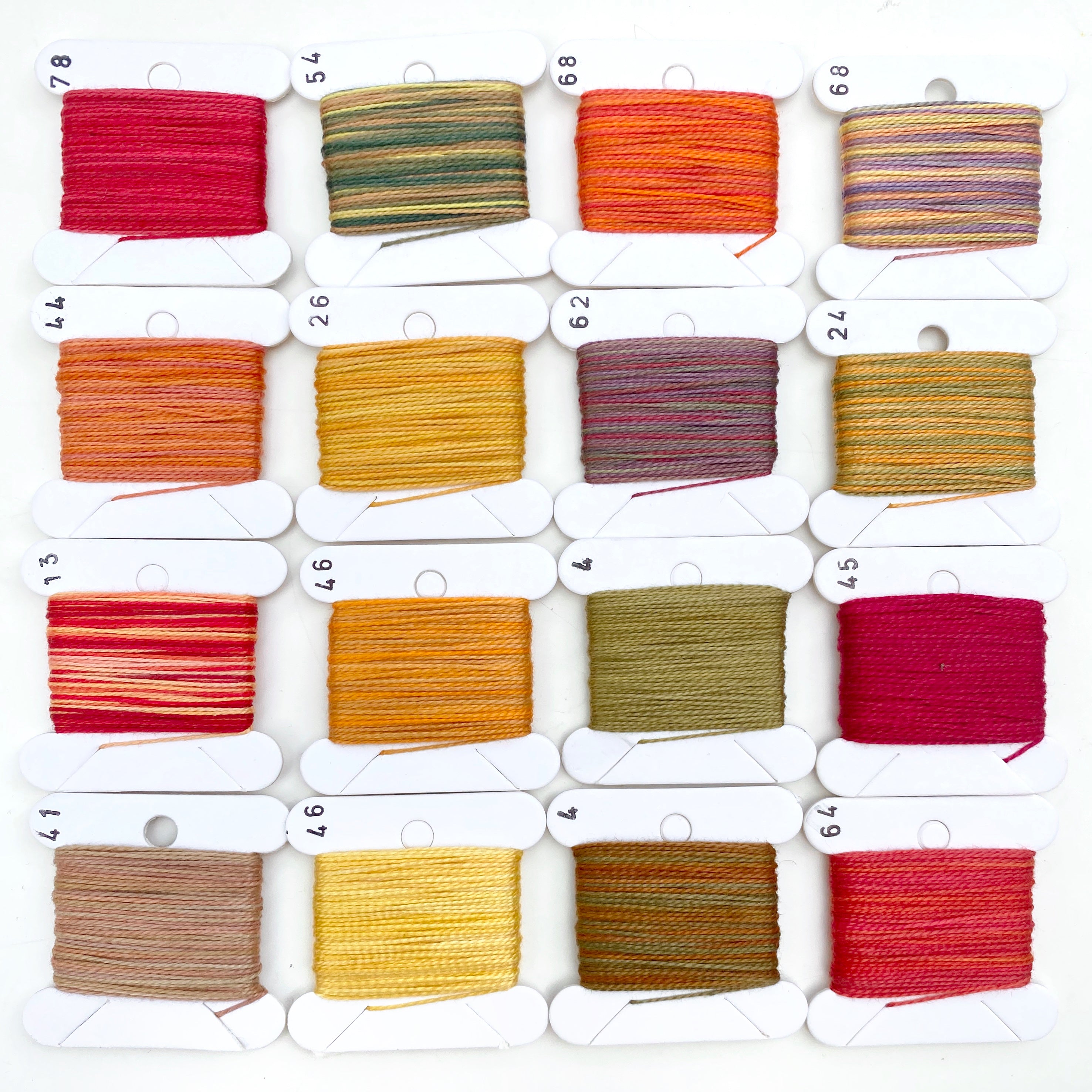 Hand Dyed Perlé 5 Thread Collection : 16 x 5m : Autumn