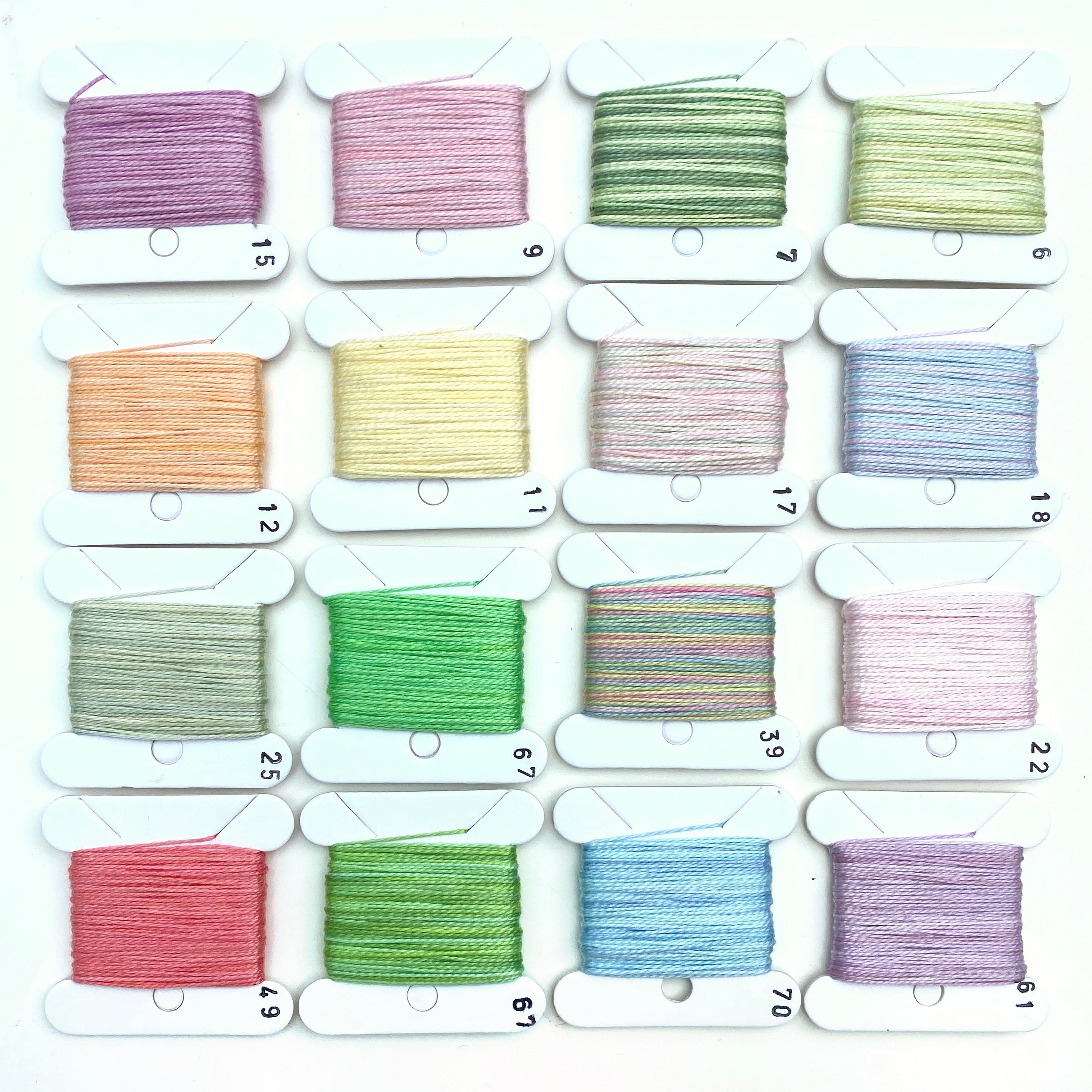 Hand Dyed Perlé 5 Thread Collection : 16 x 5m : Spring