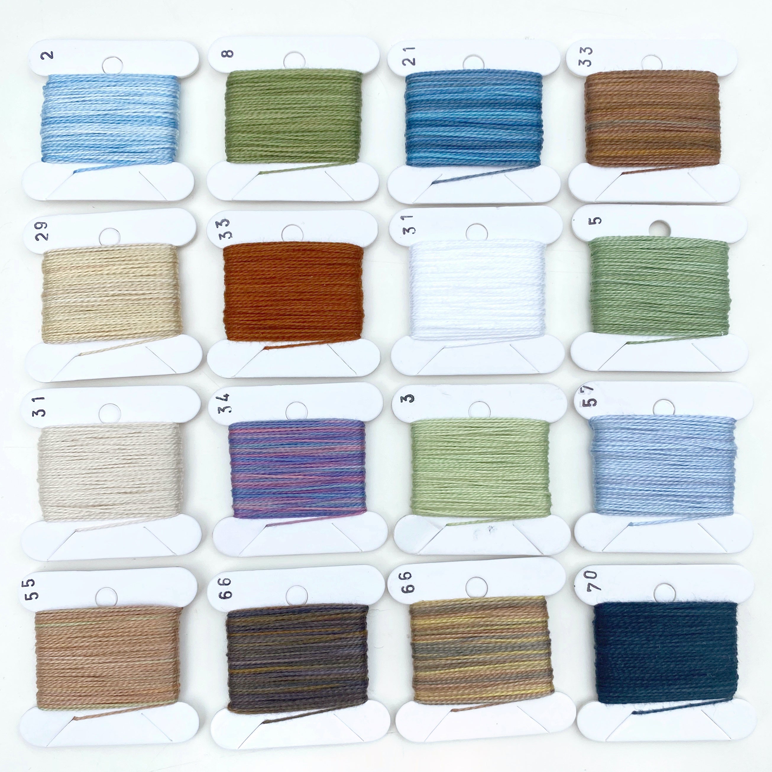 Hand Dyed Perlé 5 Thread Collection : 16 x 5m : Winter