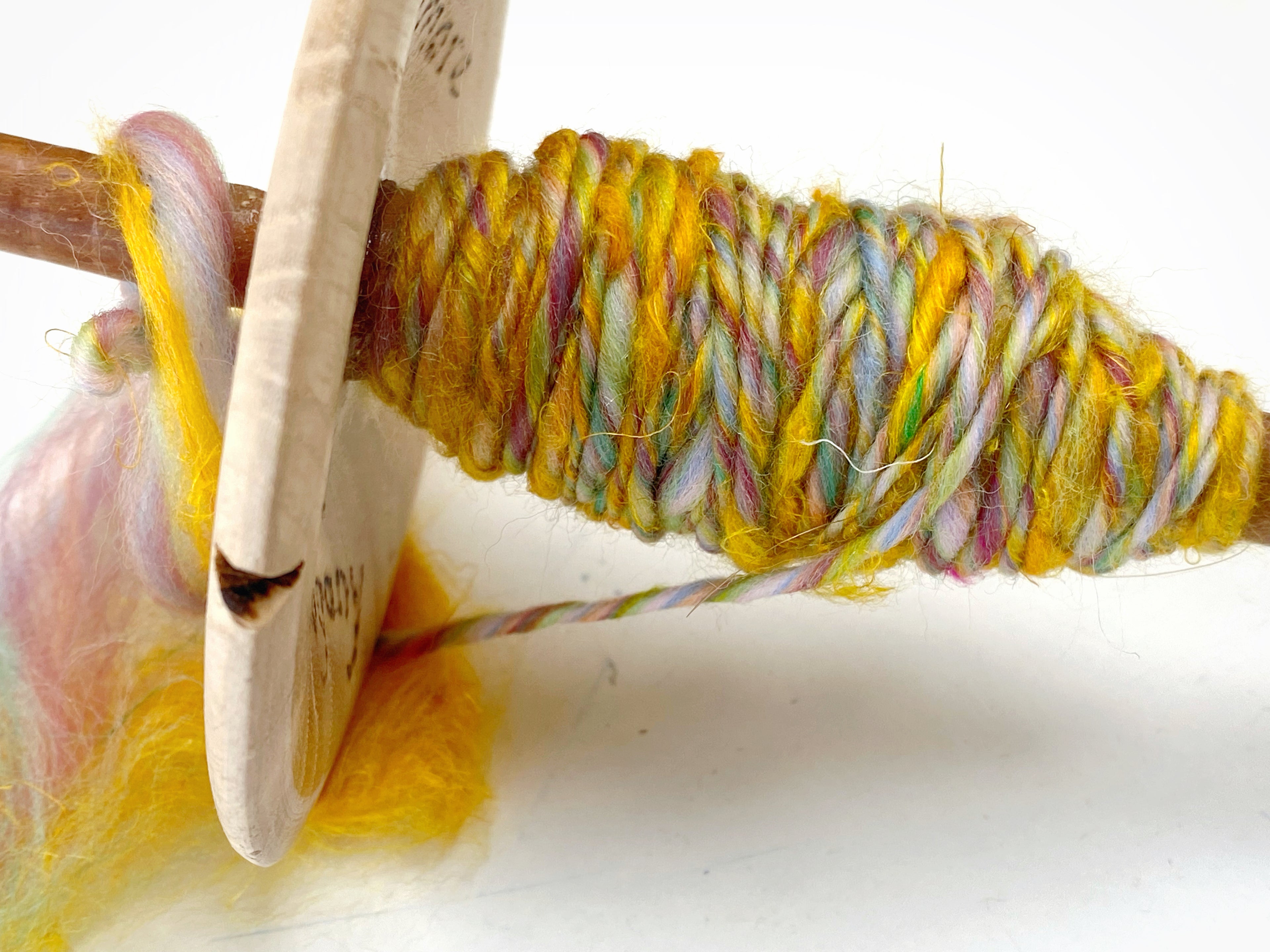 ‘Pineapple Princess” House Blend Wool Tops for Felting & Spinning : 100g