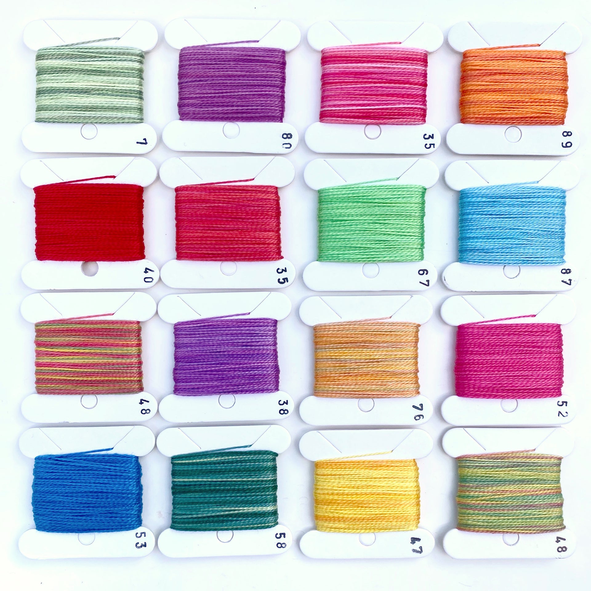 Hand Dyed Perlé 5 Thread Collection : 16 x 5m : Summer