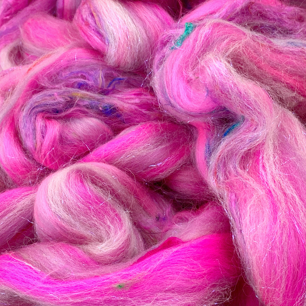 ‘Killer Queen’ House Blend Wool Tops for Felting & Spinning : 100g