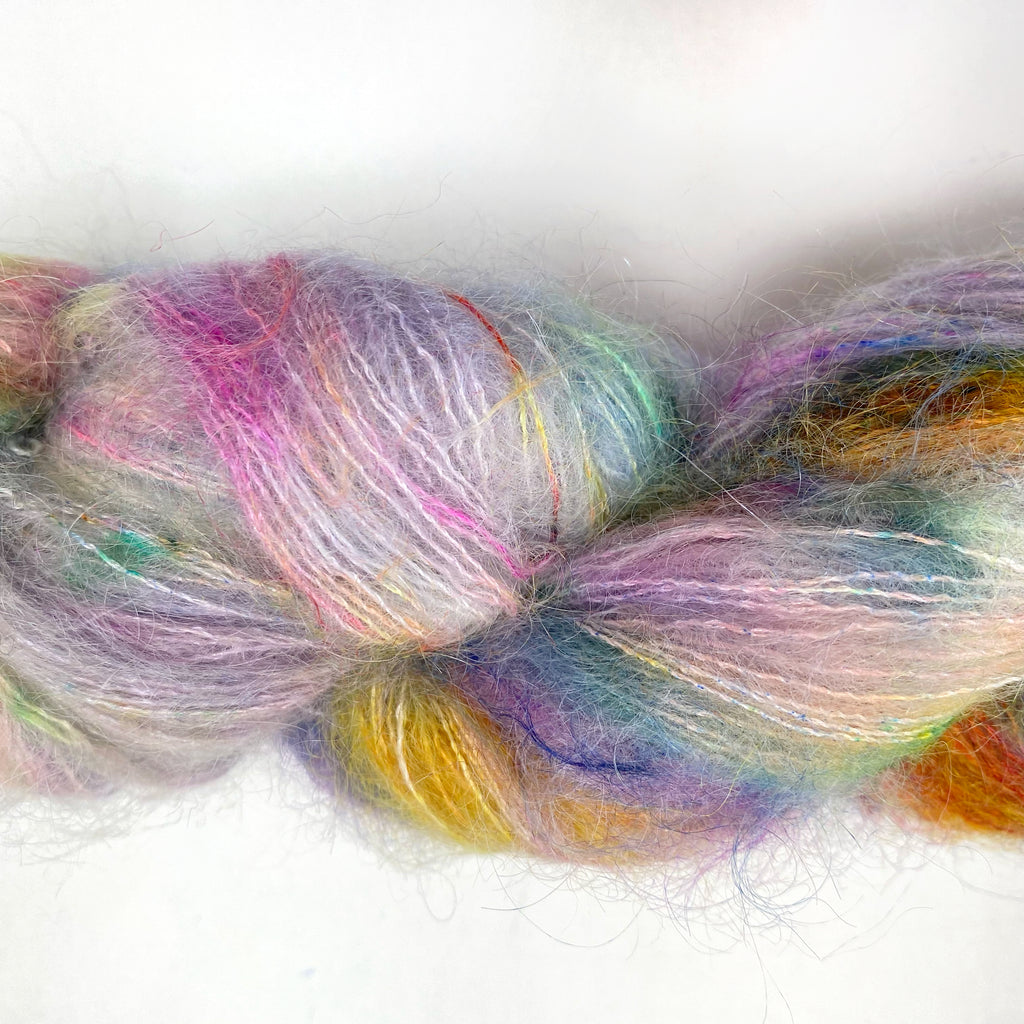 Gilliangladrag Holy Fluff Hand Dyed Kid Silk Lace : Hopelessly Devoted To You
