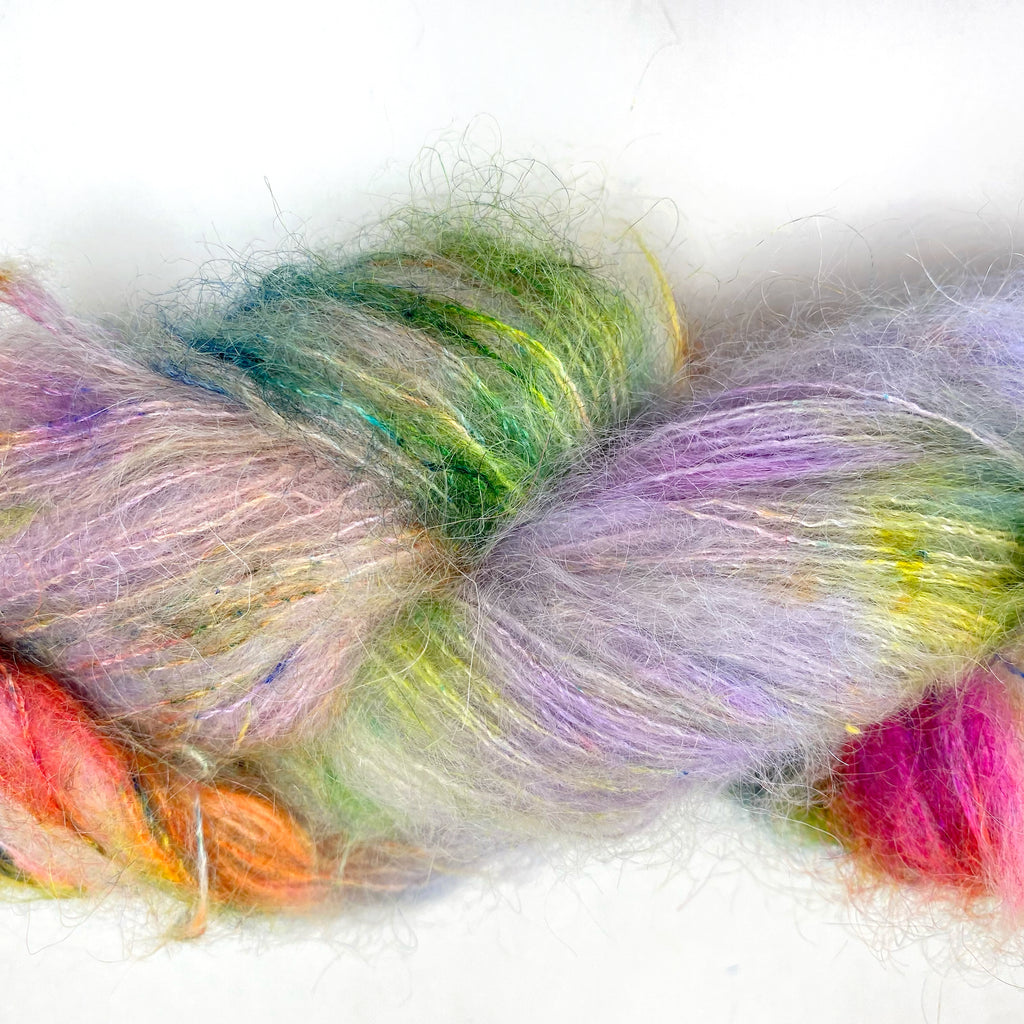 Gilliangladrag Holy Fluff Hand Dyed Kid Silk Lace : Hopelessly Devoted To You