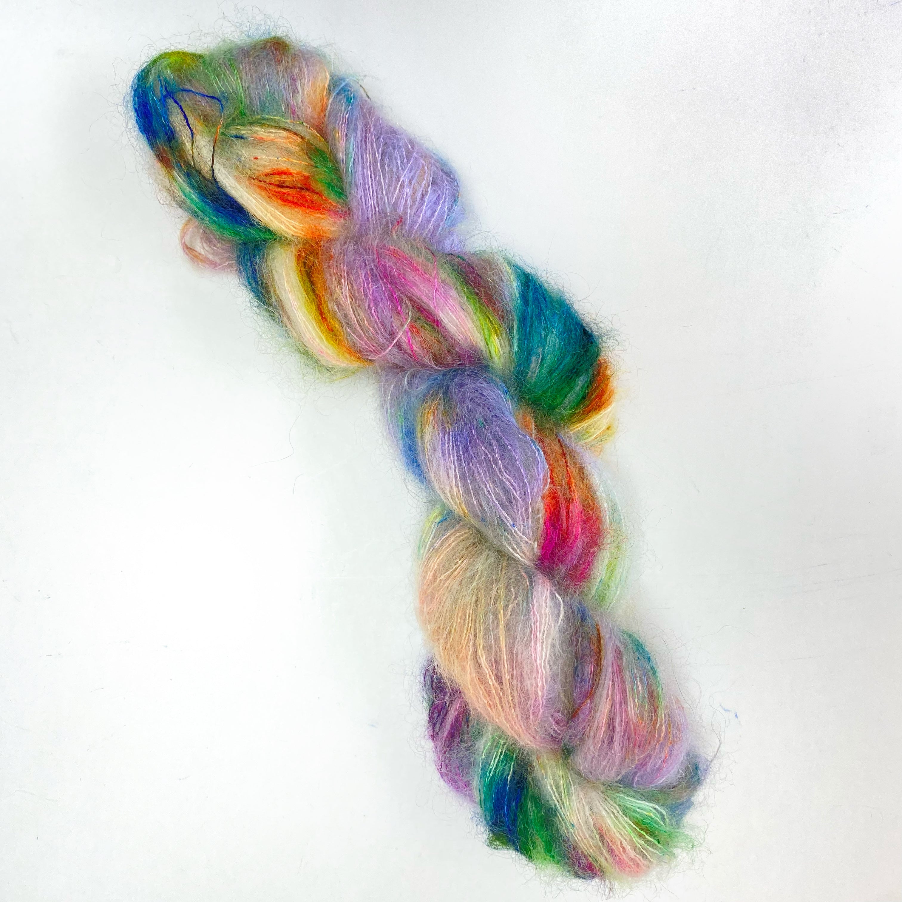 Gilliangladrag Holy Fluff Hand Dyed Kid Silk Lace : Hopelessly Devoted To You