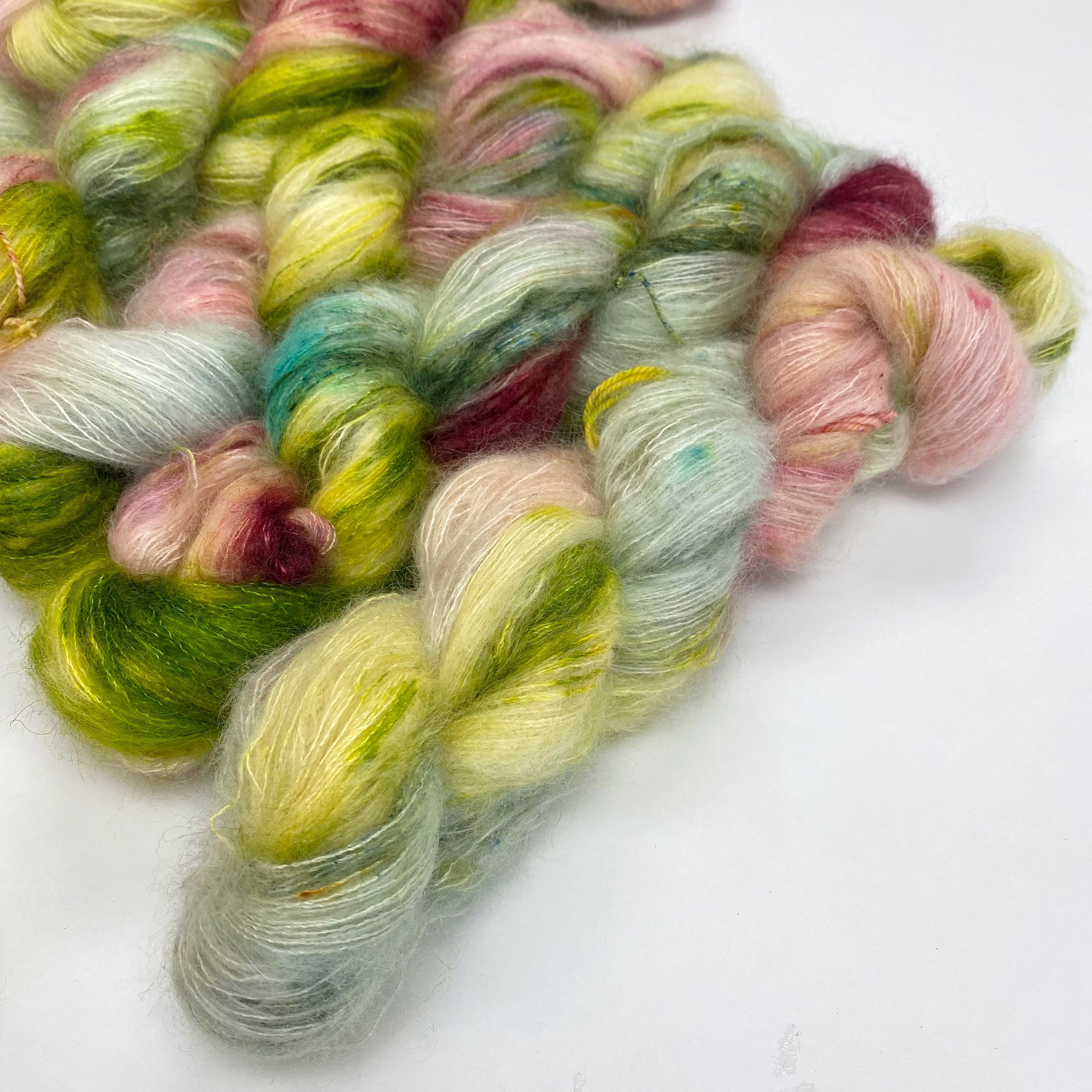 Gilliangladrag Holy Fluff Hand Dyed Kid Silk Lace : L'Amour L'Amour L'Amour