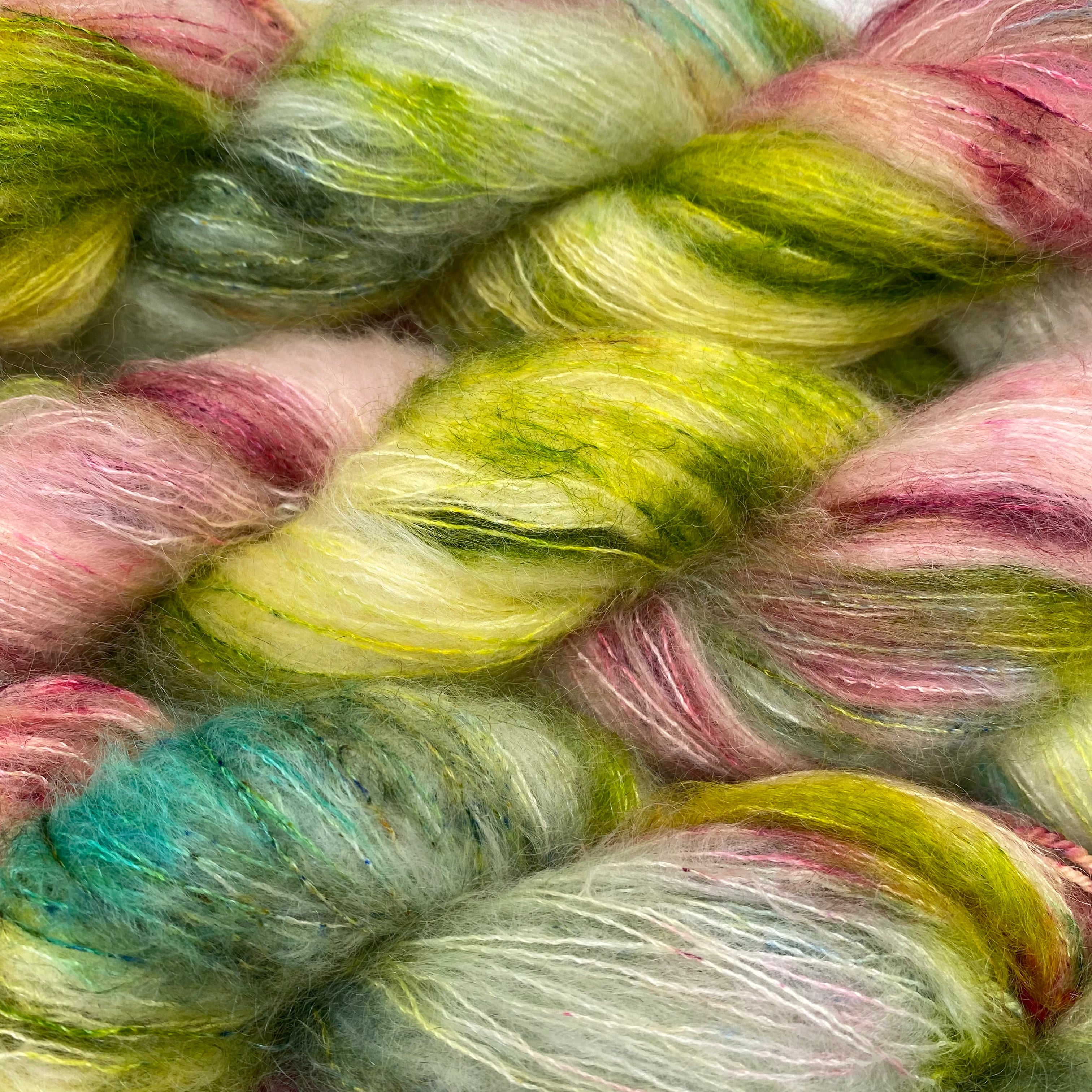Gilliangladrag Holy Fluff Hand Dyed Kid Silk Lace : L'Amour L'Amour L'Amour