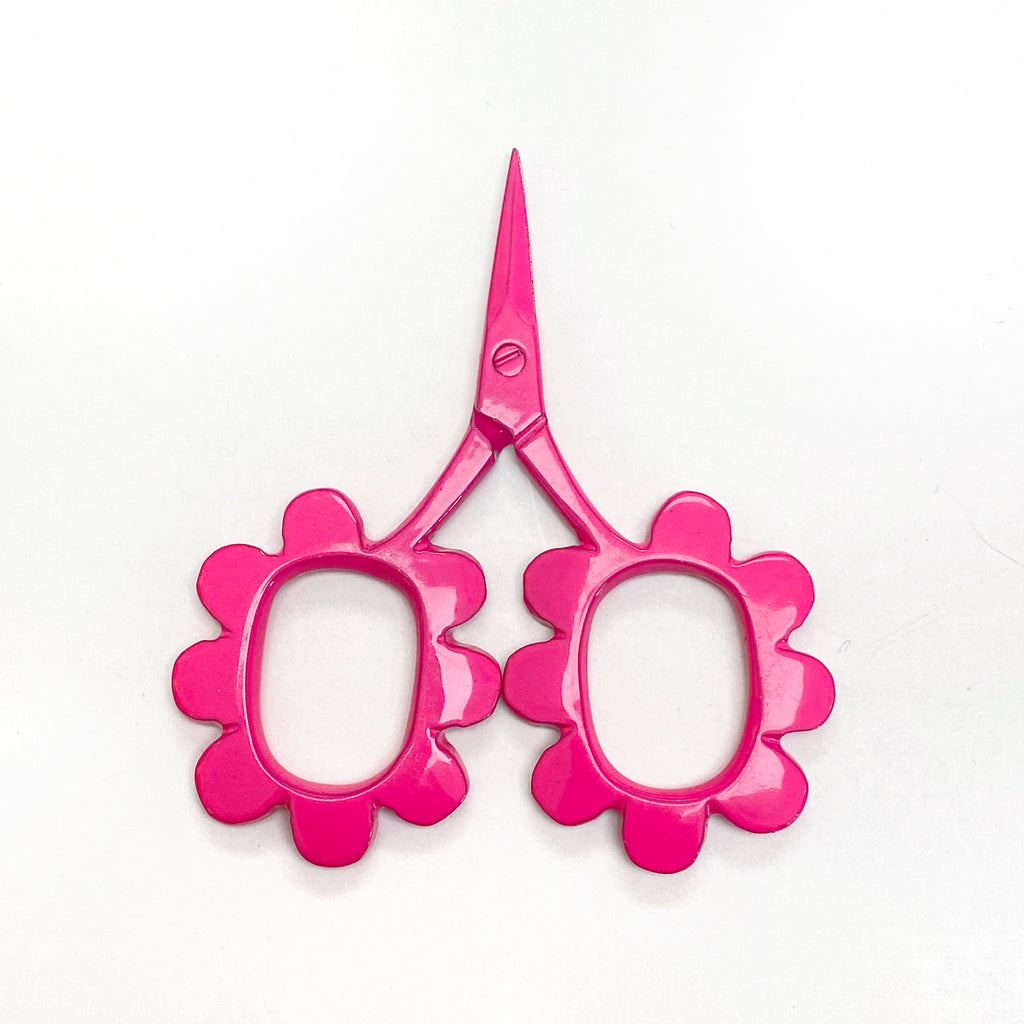 Flower Power Scissors Pink