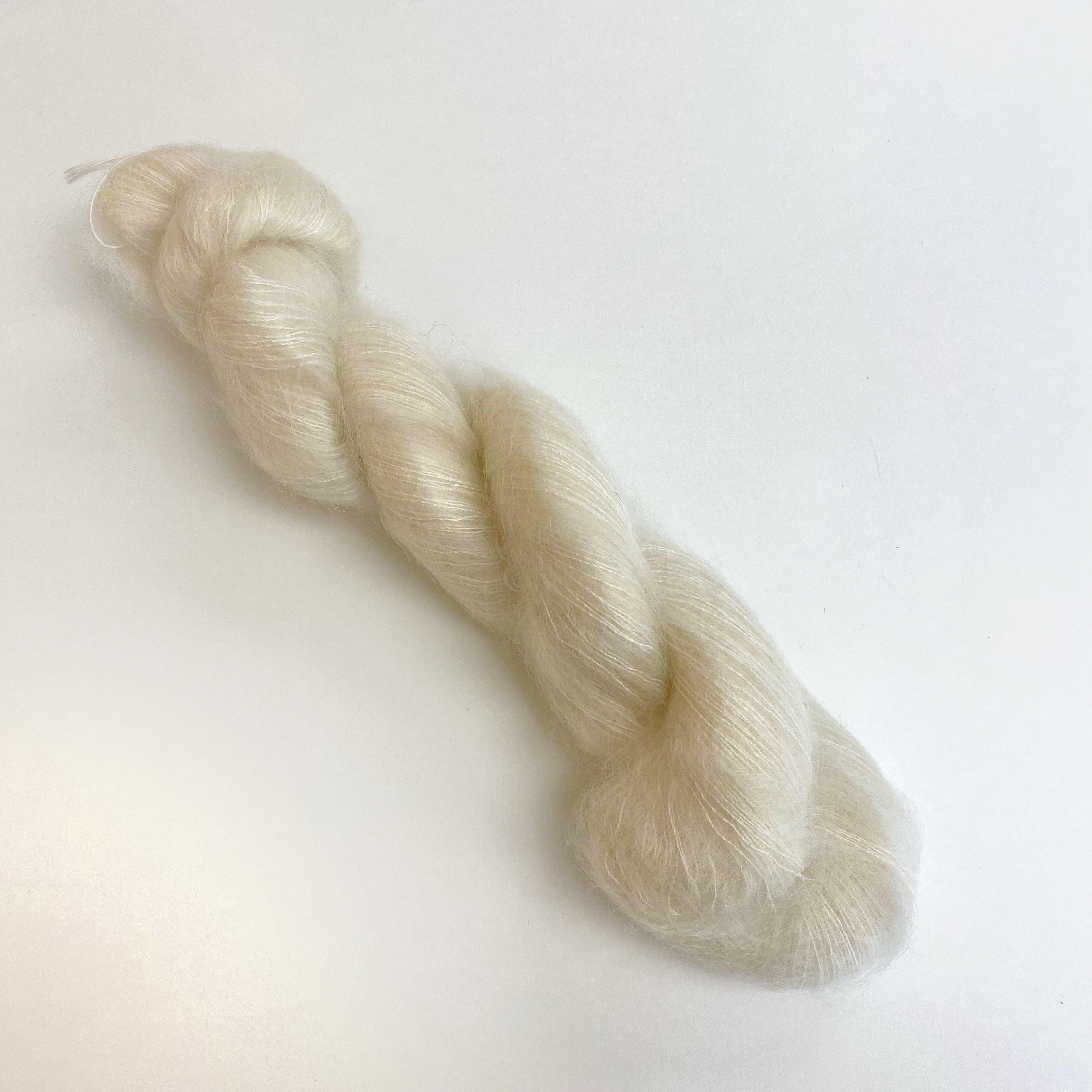Un-dyed Kid Mohair & Silk Skein 50g