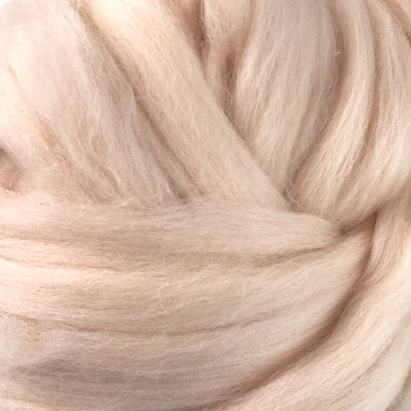 Flesh Merino wool tops for felting & giant knitting