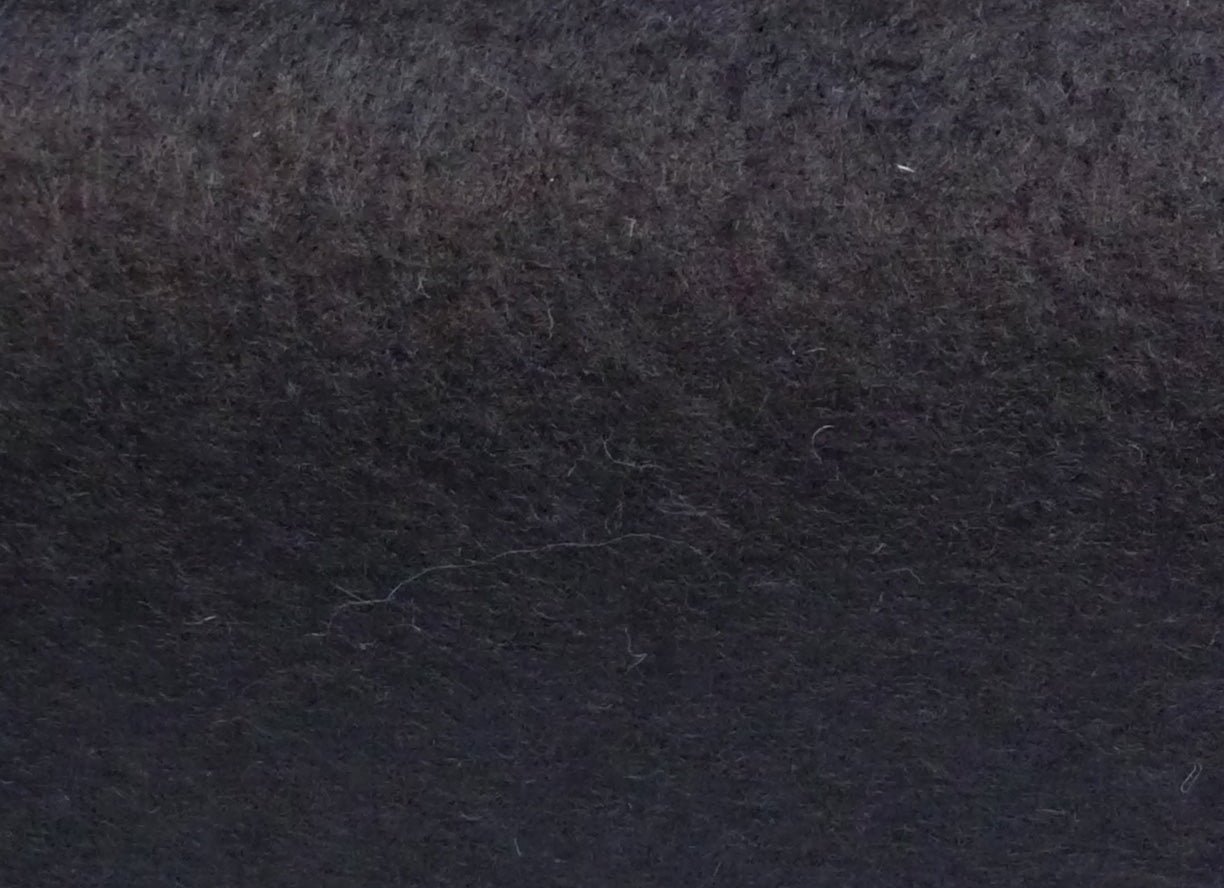Wool Felt Black Half Metre