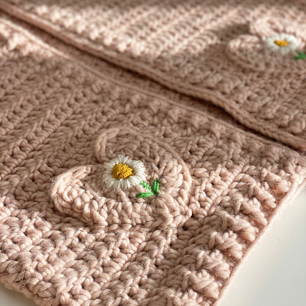 "Fir Cone Cardigan" Crochet Pattern