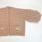 "Fir Cone Cardigan" Crochet Pattern