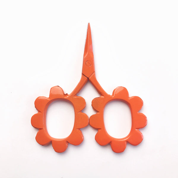 Flower Power Scissors Orange