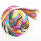 Glittery Unicorn House Blend Wool tops for Felting & Spinning 100g