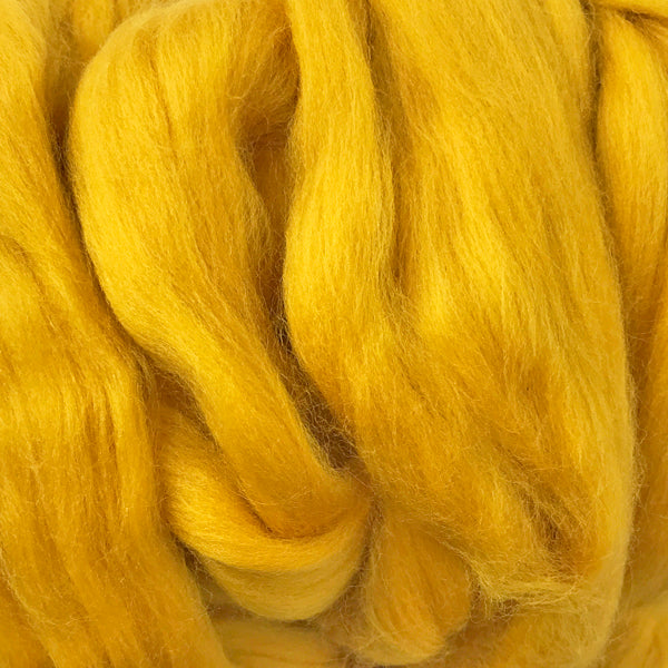 Gold Merino wool tops for felting & giant knitting