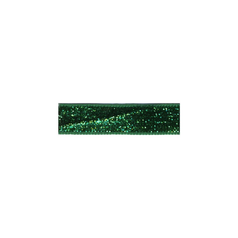 Glitter Lurex Tape Ribbon - Emerald 67 10mm