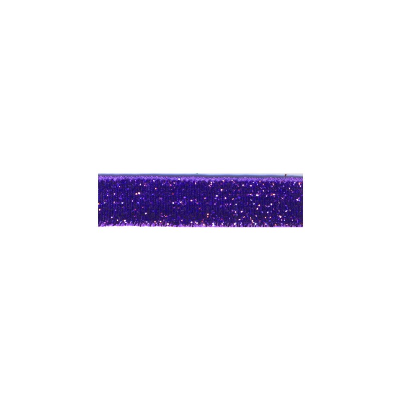 Glitter Lurex Tape Ribbon - Purple 88 10mm