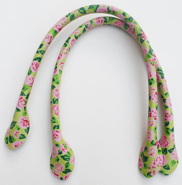 Green Flower Bag Handles 40cm