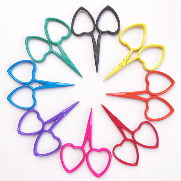 Love Heart Scissors Green