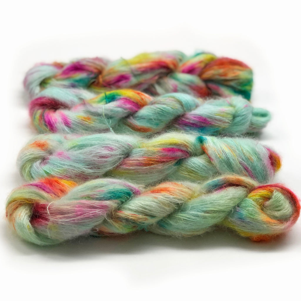 Gilliangladrag Holy Fluff Hand Dyed Kid Silk Lace : Birdhouse in Your Soul
