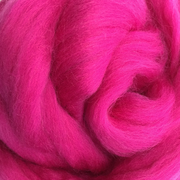 Merino Wool Tops for Felting, Spinning & giant knitting Hot Pink