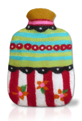COMPLETE Hottie Bottie Hot Water Bottle Cover Felting Kit