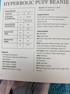 Sheepjes Metropolis Hyperbolic Puff Beanie Crochet Pattern